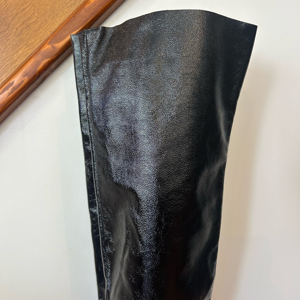 L'INTERVALLE Black Patent Over-the-Knee Boots - Picture 4 of 13